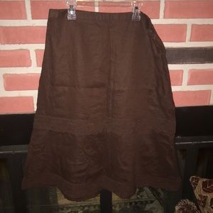 🕶CLOSET CLOSING!! 🕶 Ladies brown flowy skirt